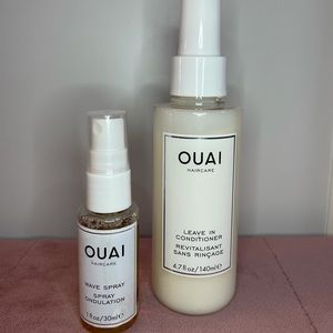 Ouai leave in conditioner and wave spray